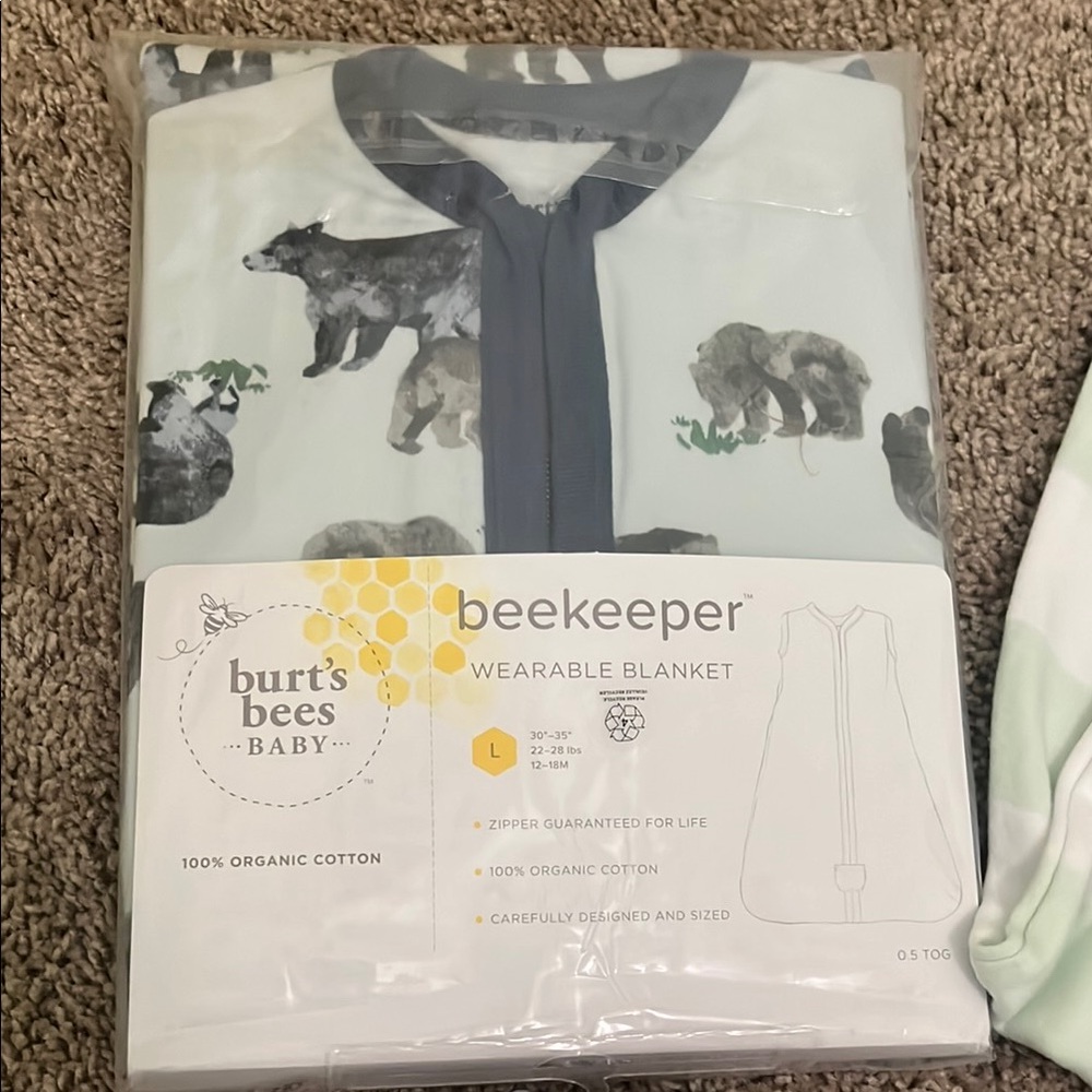Burt's Bees Baby Beekeeper Wearable Blanket with Animal Design